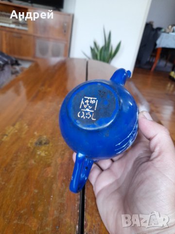 Стар емайлиран чайник #6, снимка 6 - Антикварни и старинни предмети - 40712980