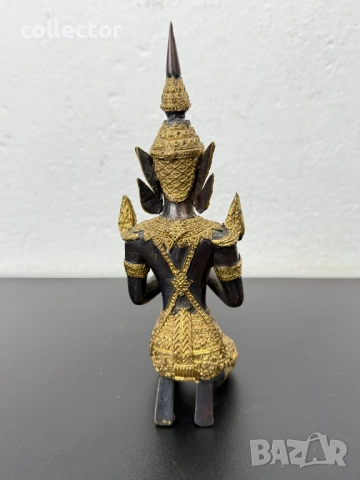 Бронзова будитска фигура. №7486, снимка 5 - Колекции - 52050138