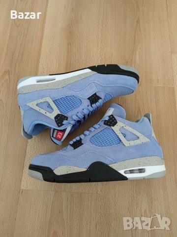 Nike Air Jordan 4 Retro UNC Размер 43 Номер 27.5см Стелка Нови Мъжки Кецове Обувки Маратонки Сини , снимка 2 - Кецове - 39460979