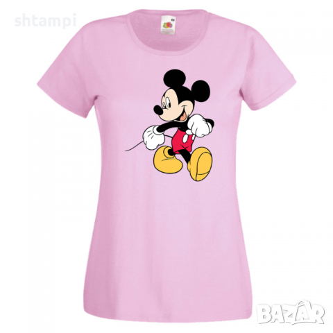 Дамска тениска Mickey Mouse 6 .Подарък,Изненада,, снимка 5 - Тениски - 36526523