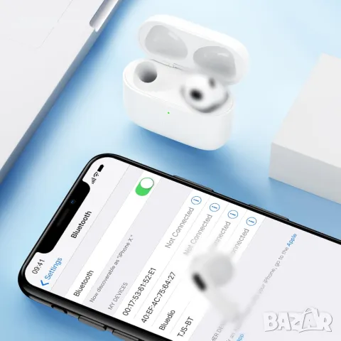 Оригинален резервен калъф за зареждане Saliop, съвместим с Air Pods 3-то поколение, снимка 7 - Аксесоари за Apple - 47313865
