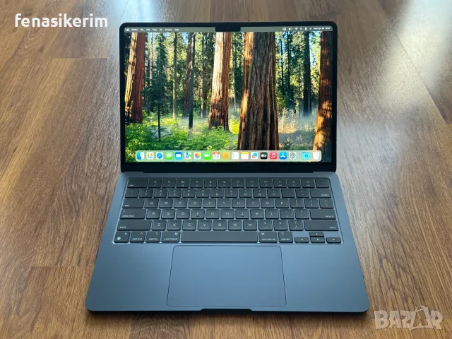 НОВ 13.6' Apple MacBook Air M3 2024 Midnight - 8GB RAM/256GB SSD/Бат 10 цик 100%, снимка 2 - Лаптопи за дома - 55840312