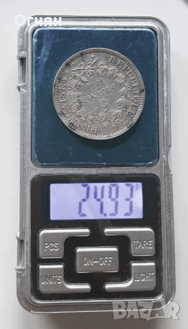 5 франка Франция 1873, снимка 3 - Нумизматика и бонистика - 44803169