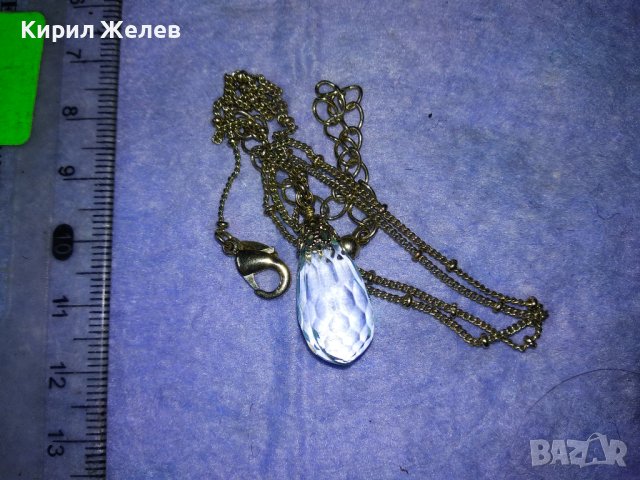 ФАСЕТИРАН КРИСТАЛЕН МАРКОВ ФЕШЪН АРТ МЕДАЛЬОН на AVON с КРАСИВА ФИНА ВЕРИЖКА ЕЙВЪН 37695, снимка 5 - Колиета, медальони, синджири - 40689840