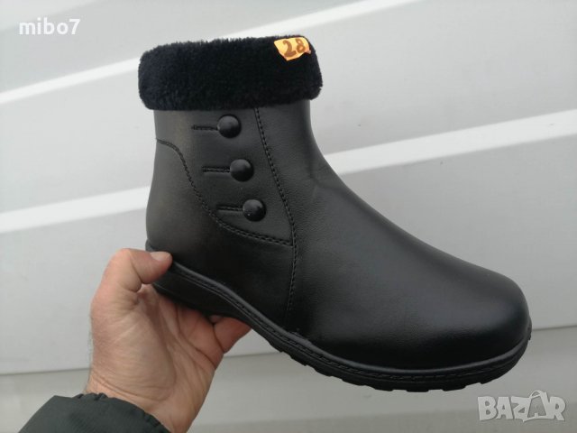 Дамски зимни боти с пух и дебел топъл хастар., снимка 2 - Дамски боти - 39377528