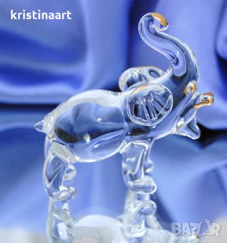 Кристален слон *За късмет*, снимка 1 - Арт сувенири - 31530637