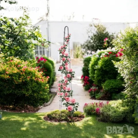 Опора за увивни растения-150 см./пирамида за растения/, снимка 2 - Саксии и кашпи - 49976942