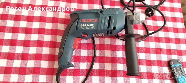 Ударна Дрелка Bosch GSB 16 RE, снимка 4 - Бормашини - 52920047