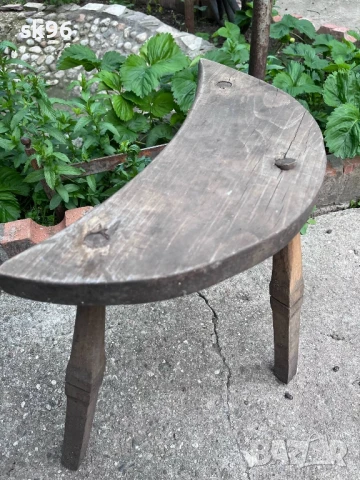 старо селско  битово столче , снимка 2 - Други - 50462380