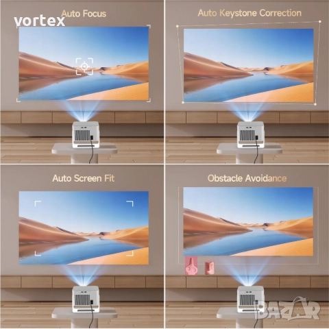 Смарт проектор Magcubic HY350MAX Android 14 900ANSI Wifi6 BT5.4, снимка 5 - Плейъри, домашно кино, прожектори - 52751805