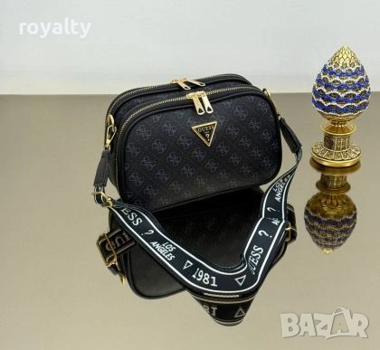 Guess Нова Черна Дамска Чанта Гес Реални Снимки 