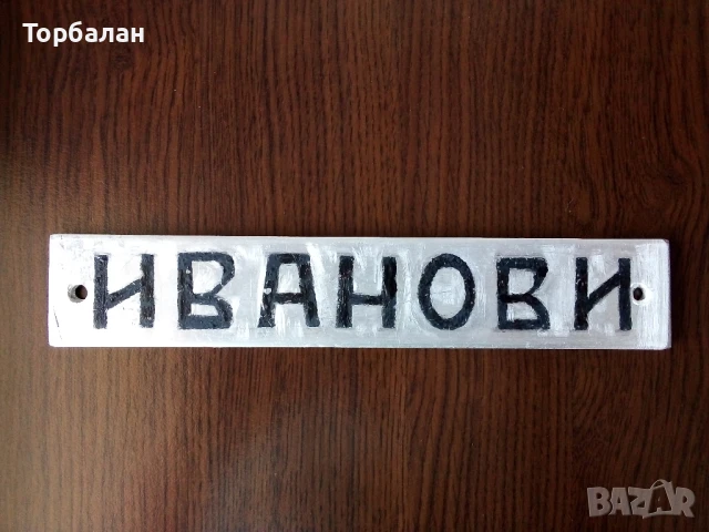 Соц табелка за входна врата , снимка 2 - Антикварни и старинни предмети - 50573921