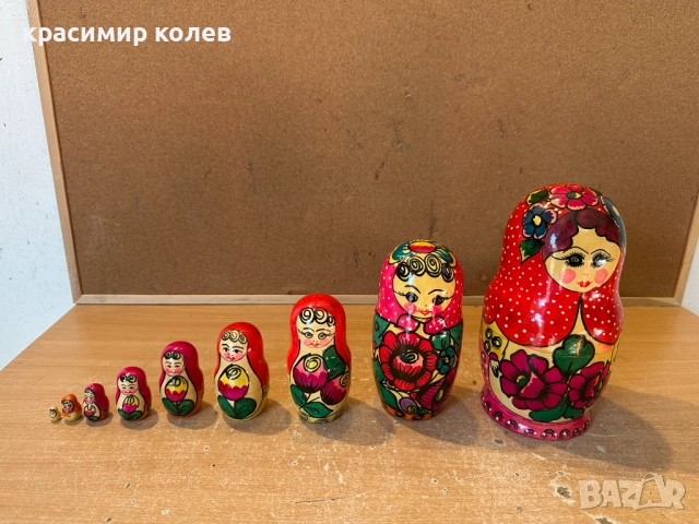 огромна руска матрьошка/9 части/