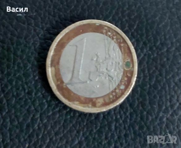 1 Евро от 2002 много рятка монета  , снимка 2 - Други ценни предмети - 52560437