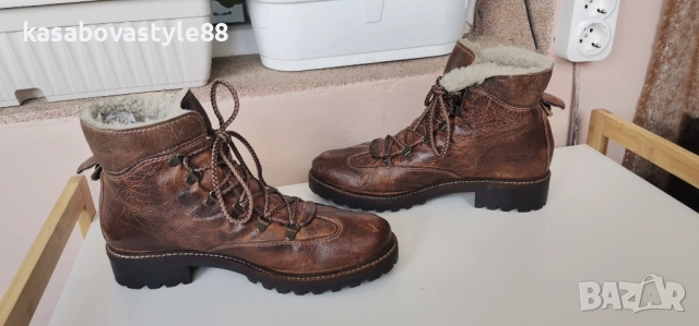 Ботуши Manas Design 41 н. Естесвена кожа , снимка 10 - Дамски ботуши - 52127246