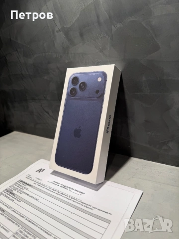 ЧИСТО НОВ! Iphone 17 Pro Max от A1 + 2г. Гаранция, снимка 2 - Apple iPhone - 54101240