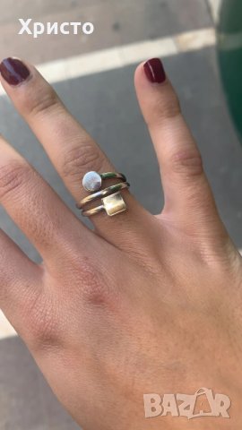 Сребърен пръстен за жени - 925, снимка 1 - Пръстени - 32051291
