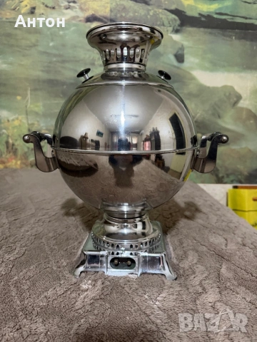 Луксозен руски самовар от алпака НОВ., снимка 2 - Антикварни и старинни предмети - 53211167