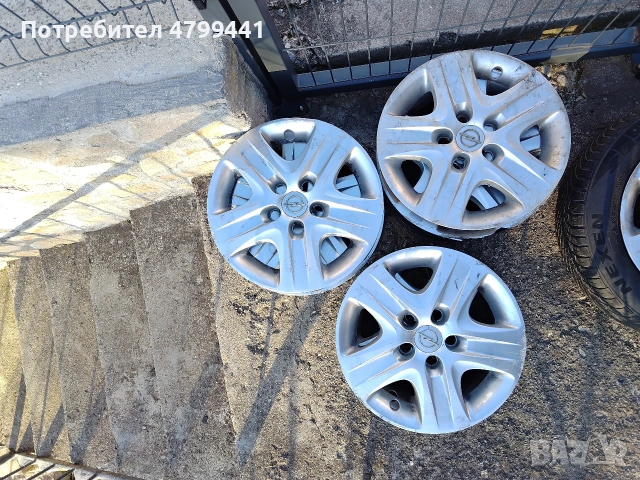 Джанти Opel 5x100 15" с тасове, снимка 8 - Гуми и джанти - 54228769