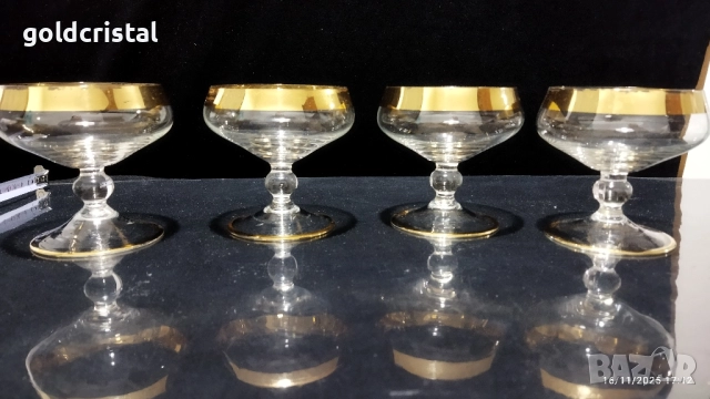 ретро кристални чаши , снимка 8 - Антикварни и старинни предмети - 52436907