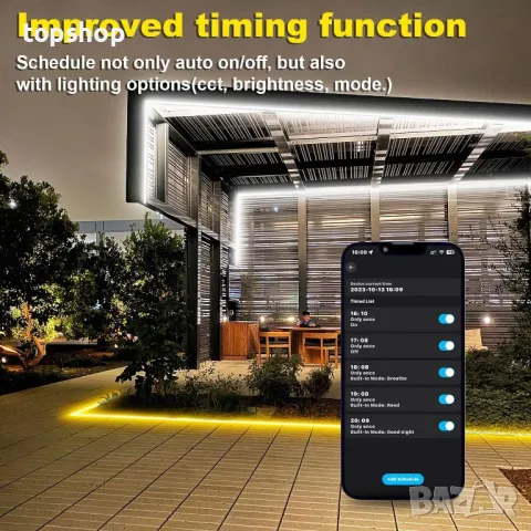 TENDIST Външна 7.5M неонова светодиодна лента IP67, топло бяло до студено бяло, 24V WiFi 3000K-6500K, снимка 5 - Лед осветление - 50303148