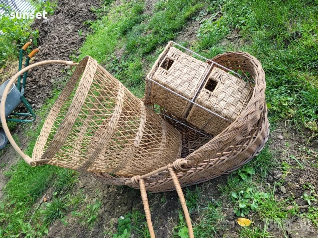 РАТАНОВА кошница, голям ПЛЕТЕН кош, снимка 6 - Декорация за дома - 50674755