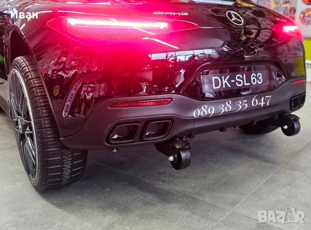 ТОП ЦЕНА!Акумулаторна кола Mercedes SL63 AMG с 12V батерия,EVA гуми,металик , снимка 10 - Коли, камиони, мотори, писти - 47023565