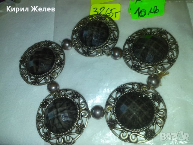 КРАСИВА ВИНТИДЖ ГРИВНА С КАМЪНИ 2036, снимка 5 - Гривни - 29545982