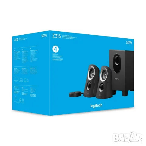 Тонколони 2.1 Logitech Z313 - като нови, снимка 2 - Тонколони - 55939405