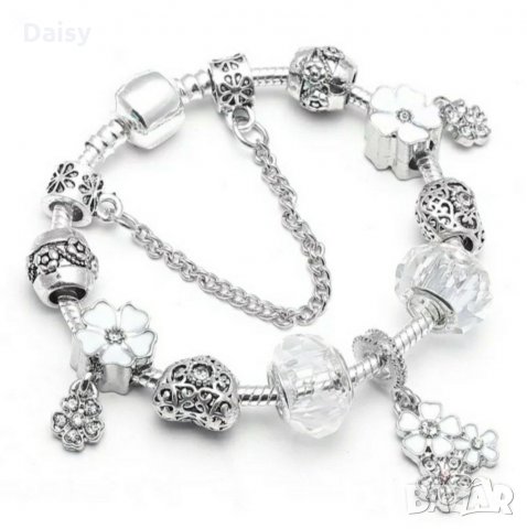 Гривна тип Пандора / Pandora с печат 925, снимка 3 - Гривни - 28254117