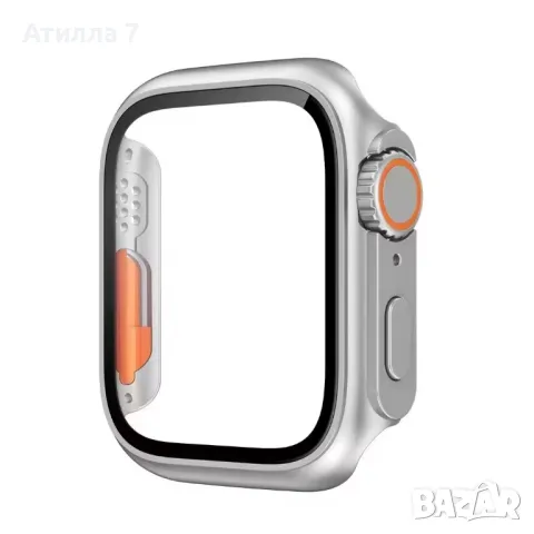 Протектор + Кейс за Apple Watch/iWatch 5, 6, 7, 8 SE към Ultra 44,45мм, снимка 8 - Смарт гривни - 48687196