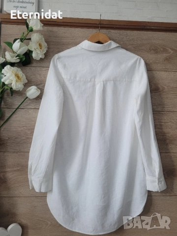 Бяла риза LIPSY LONDON лен , снимка 9 - Ризи - 51863402