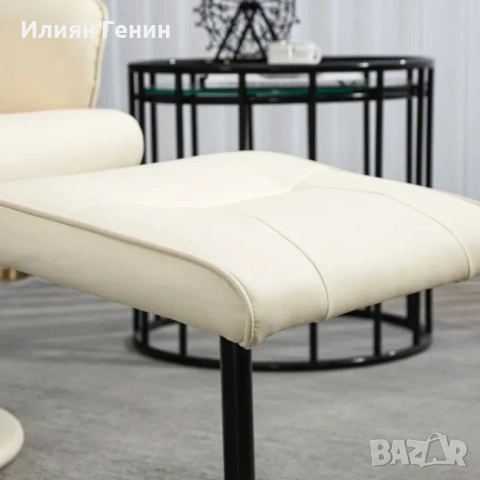 Масажен стол HOMCOM с табуретка, , снимка 5 - Дивани и мека мебел - 54086343