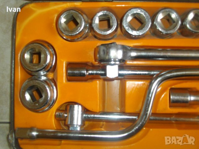 Нова Немска Гедория/Гидория/Комплект Инструменти-25 Части-Старо Качество-Маткап/Тресчотка/Удължители, снимка 6 - Други инструменти - 40073681