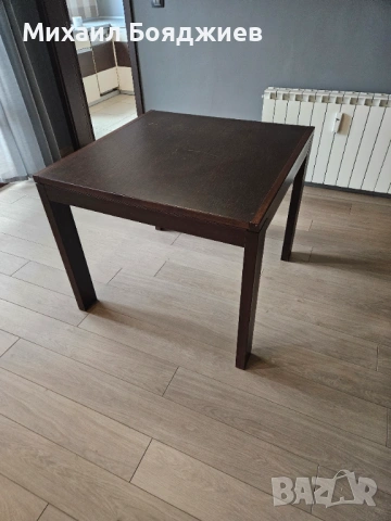  Трапезна/Кухненска маса кафява, снимка 2 - Маси - 54078755
