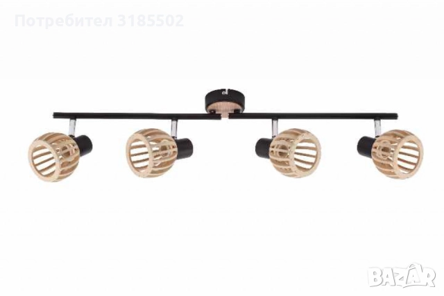 Спот Woody, E14, 1 x max 40W, красота и стил в едно