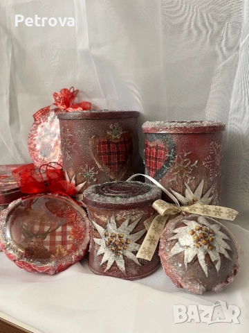 Коледен комплект, снимка 3 - Декорация за дома - 52430319