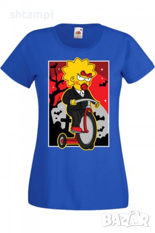 Дамска тениска The Simpsons Maggie Simpson 02,Halloween,Хелоуин,Празник,Забавление,Изненада,Обичаи,, снимка 4 - Тениски - 38154371