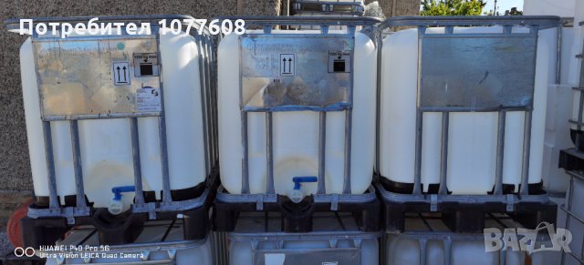 Отлични IBC контейнери!Цистерна 1 тон!IBC контейнер !Бидон 600 литра (80см/120см)/1000 литра!, снимка 4 - Бидони, бурета и бъчви - 25154322