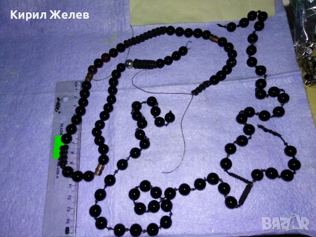 ДЪЛЪГ НАНИЗ от ЦВЕТНО АРТ СТЪКЛО - ТОПЧЕТА ДВЕ ЧАСТИ за ГЕРДАН КОЛИЕ ХЕНД МЕЙД БИЖУТА 32878, снимка 2 - Колиета, медальони, синджири - 39201555