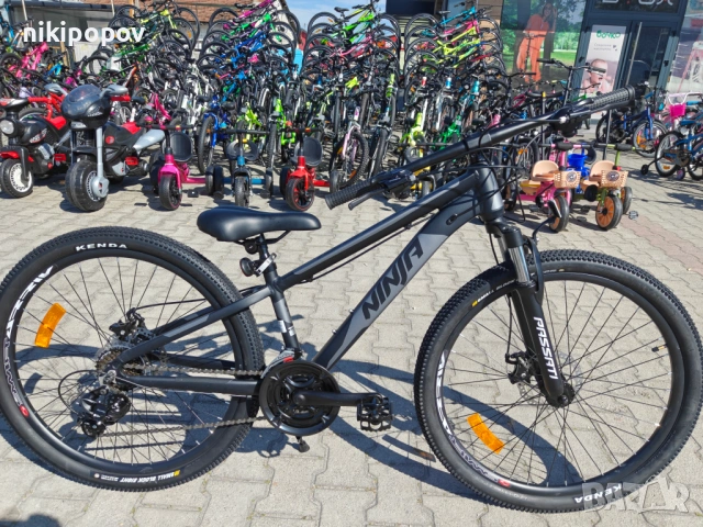 BG Алуминиев велосипед 26" NINJA черен, снимка 2 - Велосипеди - 54335016