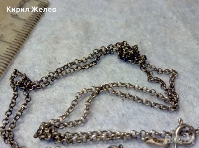 BEST FRIENDS СРЕБЪРЕН МЕДАЛЬОН СРЕБРО 925 с ФИНА СРЕБЪРНА ВЕРИЖКА СРЕБРО 925 ПОПСКА ПЛЕТКА 44886, снимка 7 - Колиета, медальони, синджири - 49766976