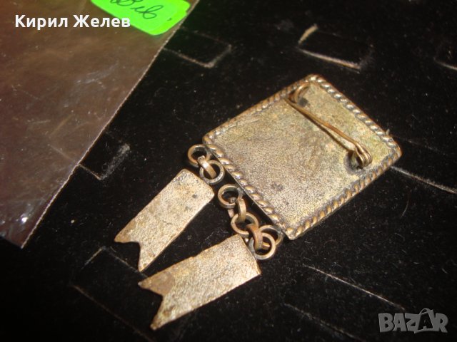 БРОНЗОВА РЕТРО ПОСРЕБРЕНА ОРНАМЕНТИРАНА СТАРА БРОШКА 3295, снимка 5 - Антикварни и старинни предмети - 30294383