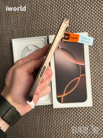 100% Battery 🔋  iPhone 16 Pro Лизинг от 30€/мес Desert Titanium❗️128GB НОВ❗️, снимка 9 - Apple iPhone - 53984794