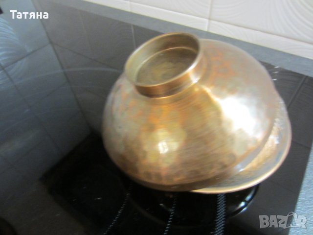 МЕДНИ  СЕРВИЗИ   ЗА КАФЕ С ПОДНОС ;ЧАШИ  ;ДЖЕЗВЕ;ПЕПЕЛНИК; КАНА;КУПА;, снимка 13 - Декорация за дома - 31776571