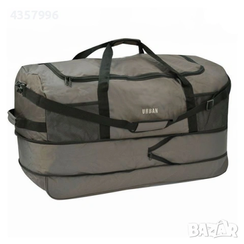 Сгъваем сак - куфар с колелца, 102л., Зелен 