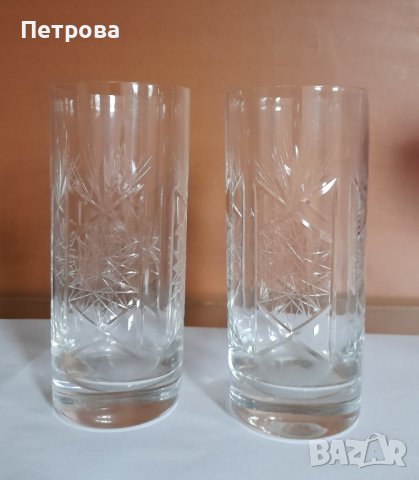 Кристални чаши, снимка 5 - Чаши - 36865287