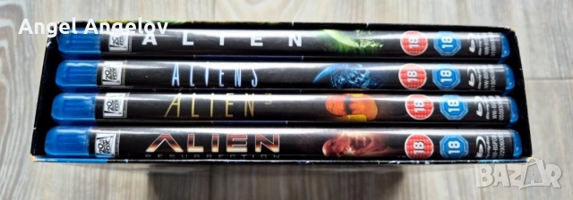 ALIEN ANTHOLOGY BLU RAY BOXSET (4 MOVIES) GENUINE UK без български субтитри цена 15 евро за 4 филма, снимка 3 - Blu-Ray филми - 53993511