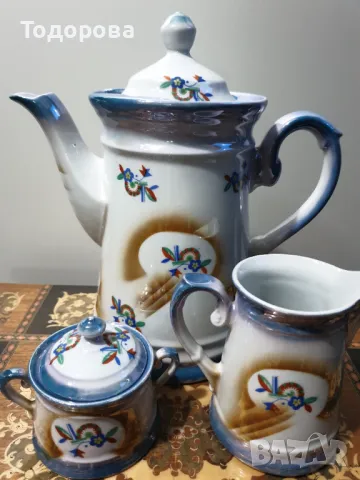 Старинен порцеланов лот със седефен отблясък  от началото на ХIX-ти век, снимка 6 - Сервизи - 48653869