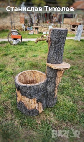 Градински чешми от щампован бетон имитиращи дърво, снимка 5 - Други - 39838684